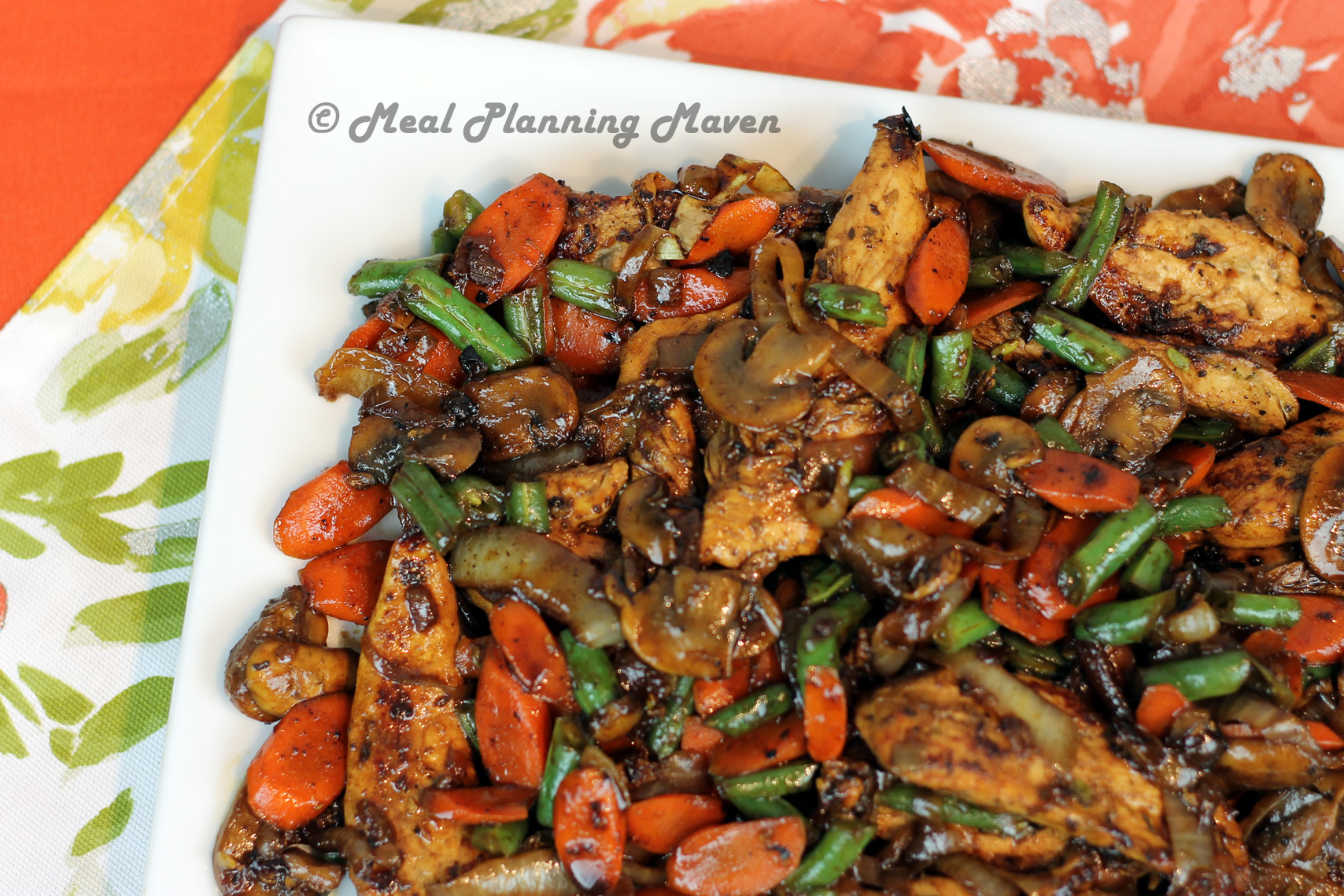 One Pan Honey-Balsamic Chicken ‘n Vegetables - Meal Planning Maven