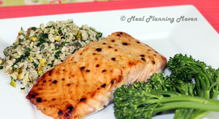 Apricot ‘n Lemon Glazed Salmon