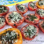Grilled Parmesan ‘n Herb-Crusted Tomatoes