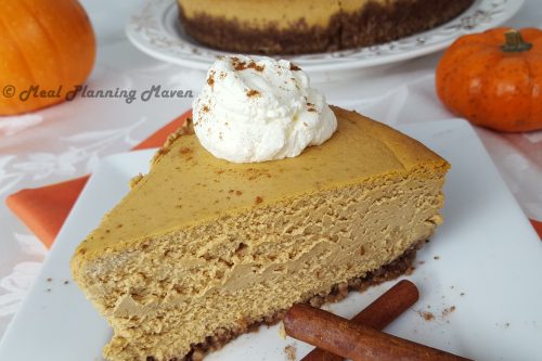 Holiday Pumpkin Cheesecake