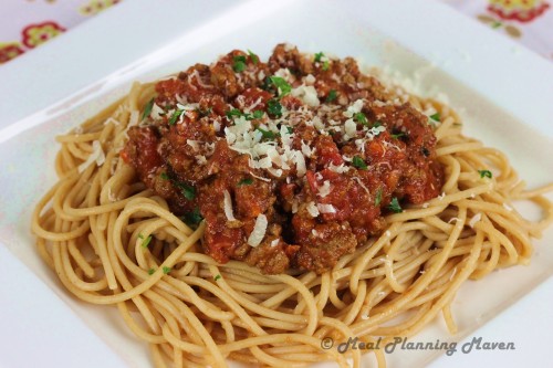 Crockpot Spaghetti Sauce with Meat