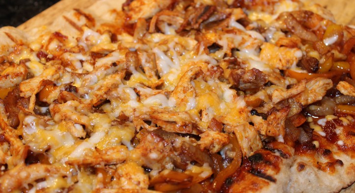 Grilled BBQ Chicken Pizza