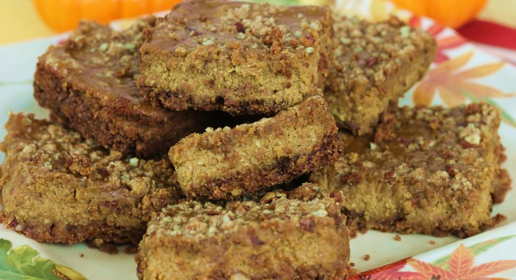 Pumpkin-Pecan Cheesecake Bars
