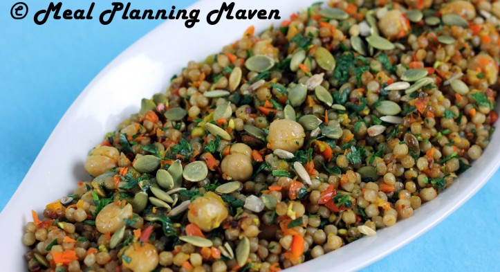 Israeli Couscous with Chickpeas ‘n Veggies