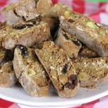 Dried Cherry ‘n Pistachio Biscotti