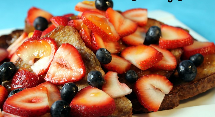 Apricot-Glazed French Toast with Fresh Berries