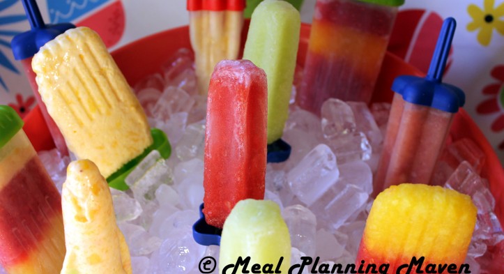 Homemade Frozen Fruit and Yogurt Pops