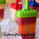 Homemade Frozen Fruit Juice Pops