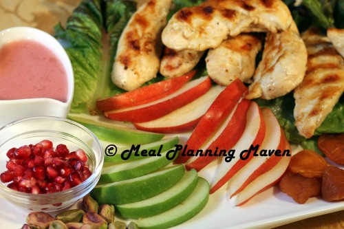 Grilled Chicken Salad with Pomegranate Vinaigrette