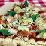 Grilled Shrimp ‘n Artichoke Pizza