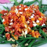 Haricot Vert Salad with Chunky Tomato Dressing
