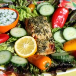 Herb-Crusted Salmon Salad