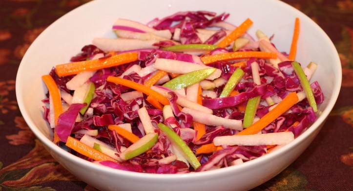 Jicama, Carrot and Apple Slaw