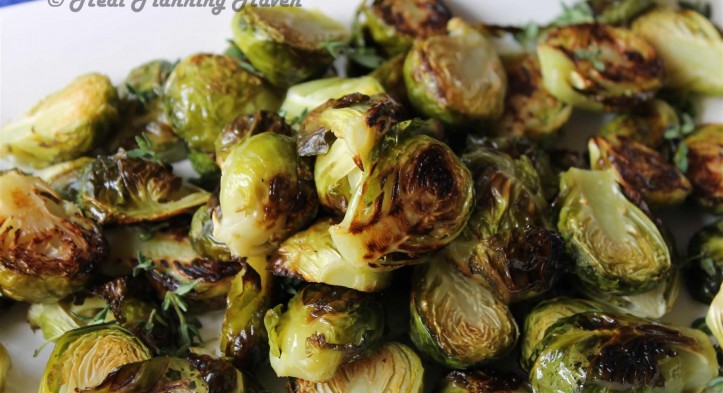 Roasted Brussels Sprouts with Fresh Thyme