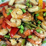 Asian Shrimp, Veggie ‘n Cashew Stir-Fry
