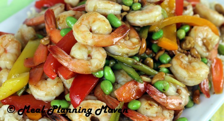 Asian Shrimp, Veggie ‘n Cashew Stir-Fry