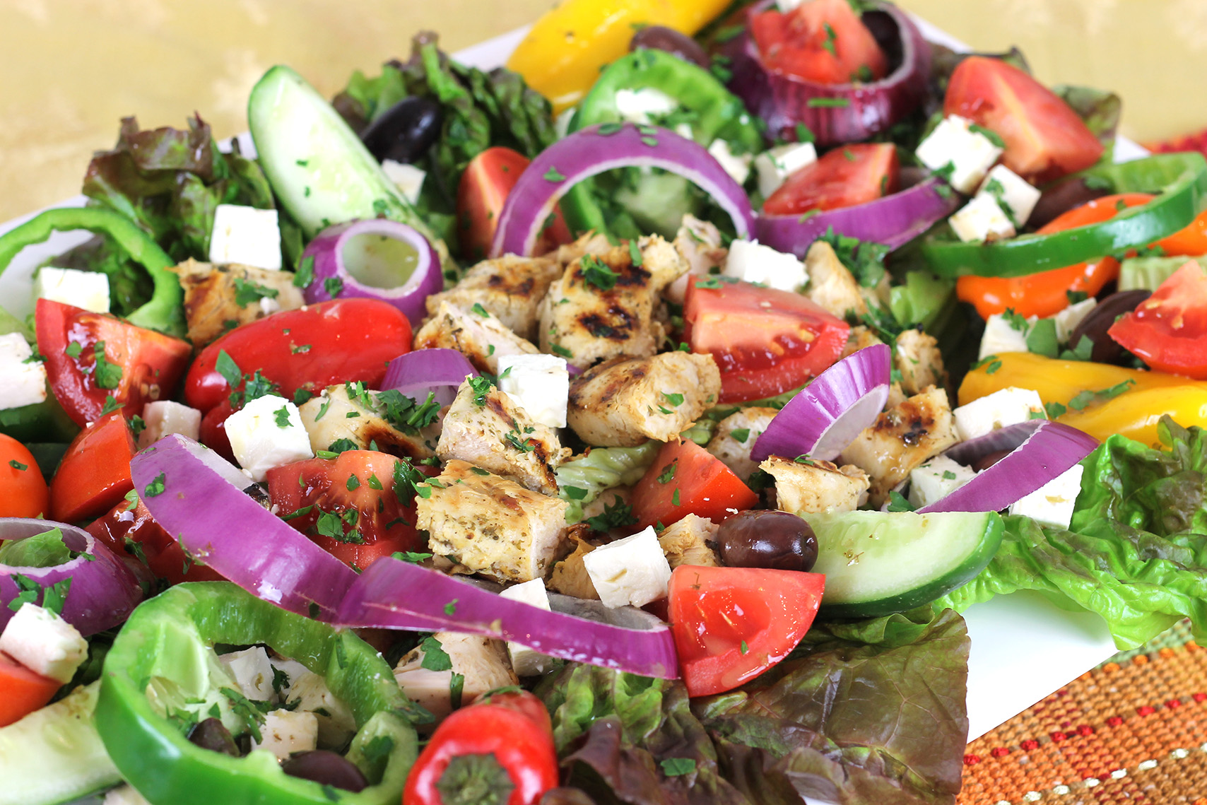 Greek Isles Grilled Chicken Salad