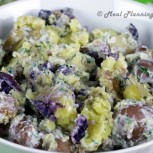 Smashed New Potatoes with Fresh Herbs