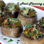 Spinach ‘n Veggie Stuffed Baby ‘Bellas