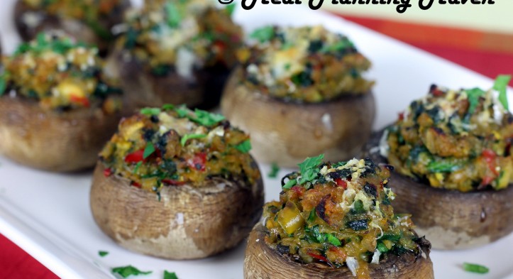 Spinach ‘n Veggie Stuffed Baby ‘Bellas