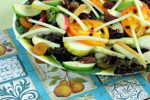 Sweet Autumn Salad with Creamy Pear Vinaigrette
