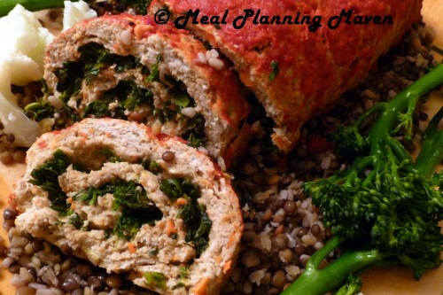 Turkey-Spinach Meatloaf Roulade