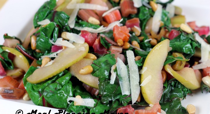Sauté of Rainbow Chard with Apples