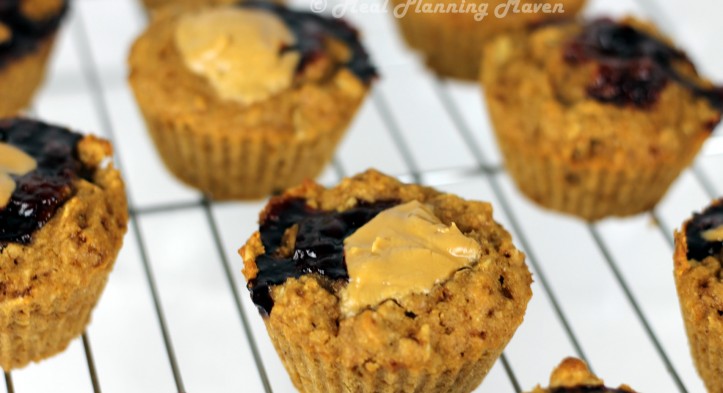 P B & J Oatie Muffins