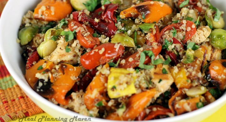 Say Hello to Spring with Chicken, Roasted Vegetable ‘n Quinoa Toss