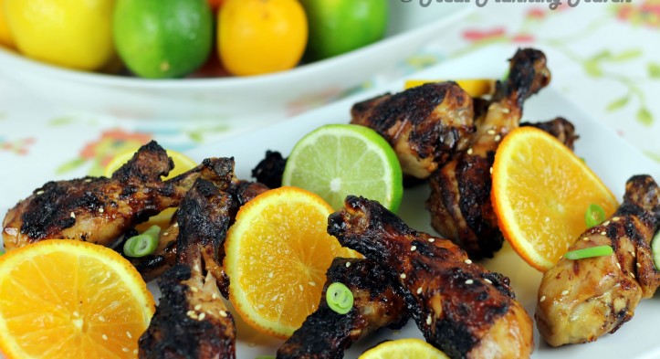 Grilled Asian Citrus Drumsticks