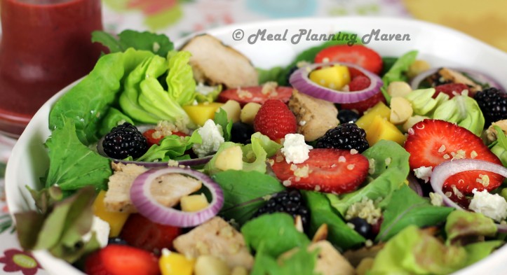 Grilled Chicken Salad with Berry-Balsamic Vinaigrette