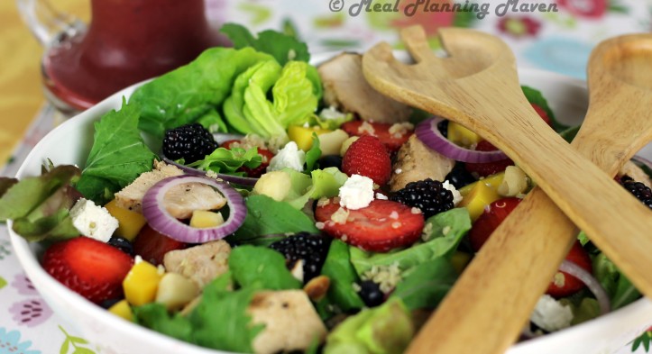 Grilled Chicken Salad with Berry-Balsamic Vinaigrette