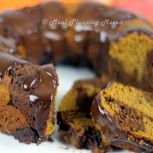 Pumpkin-Chocolate Marble Bundt Cake