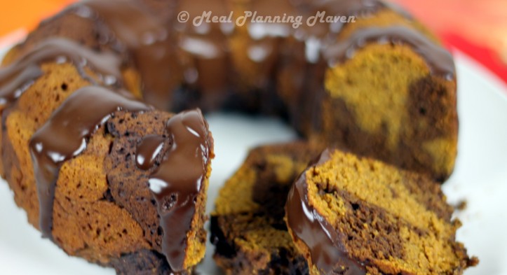 Pumpkin-Chocolate Marble Bundt Cake