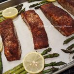 Sheet Pan Bronzed Salmon ‘n Asparagus